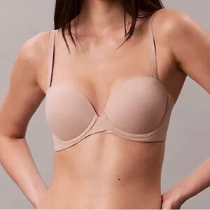 Calvin Klein Perfectly Fit Strapless Push Up Bra 34D NWT